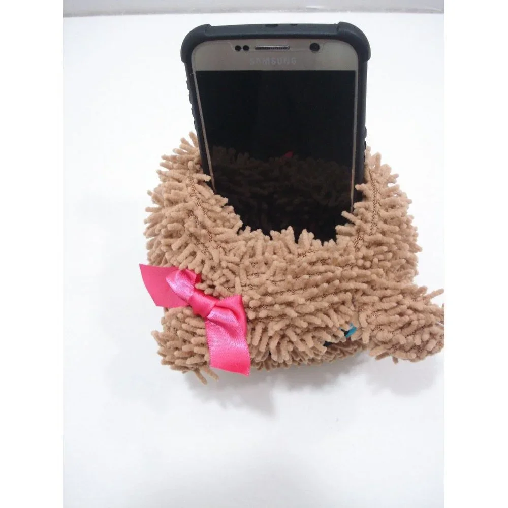 Shaggy Puppy Cell Phone Holder One Size New